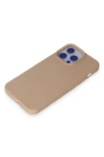 Uray store Apple iPhone 15 Pro Max Kılıf Nano içi Kadife Silikon - Pudra - Görsel 4