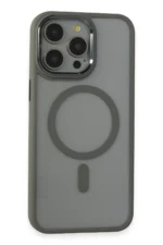 Uray store Apple iPhone 15 Pro Max Kılıf Room Magneticsafe Silikon - Gri