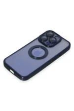 Uray store Apple iPhone 15 Pro Max Kılıf Slot Silikon - Lacivert - Görsel 4