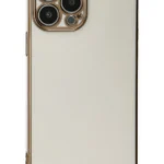 Uray store Apple iPhone 15 Pro Max Kılıf Volet Silikon - Beyaz