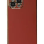 Uray store Apple iPhone 15 Pro Max Kılıf Volet Silikon - Kırmızı