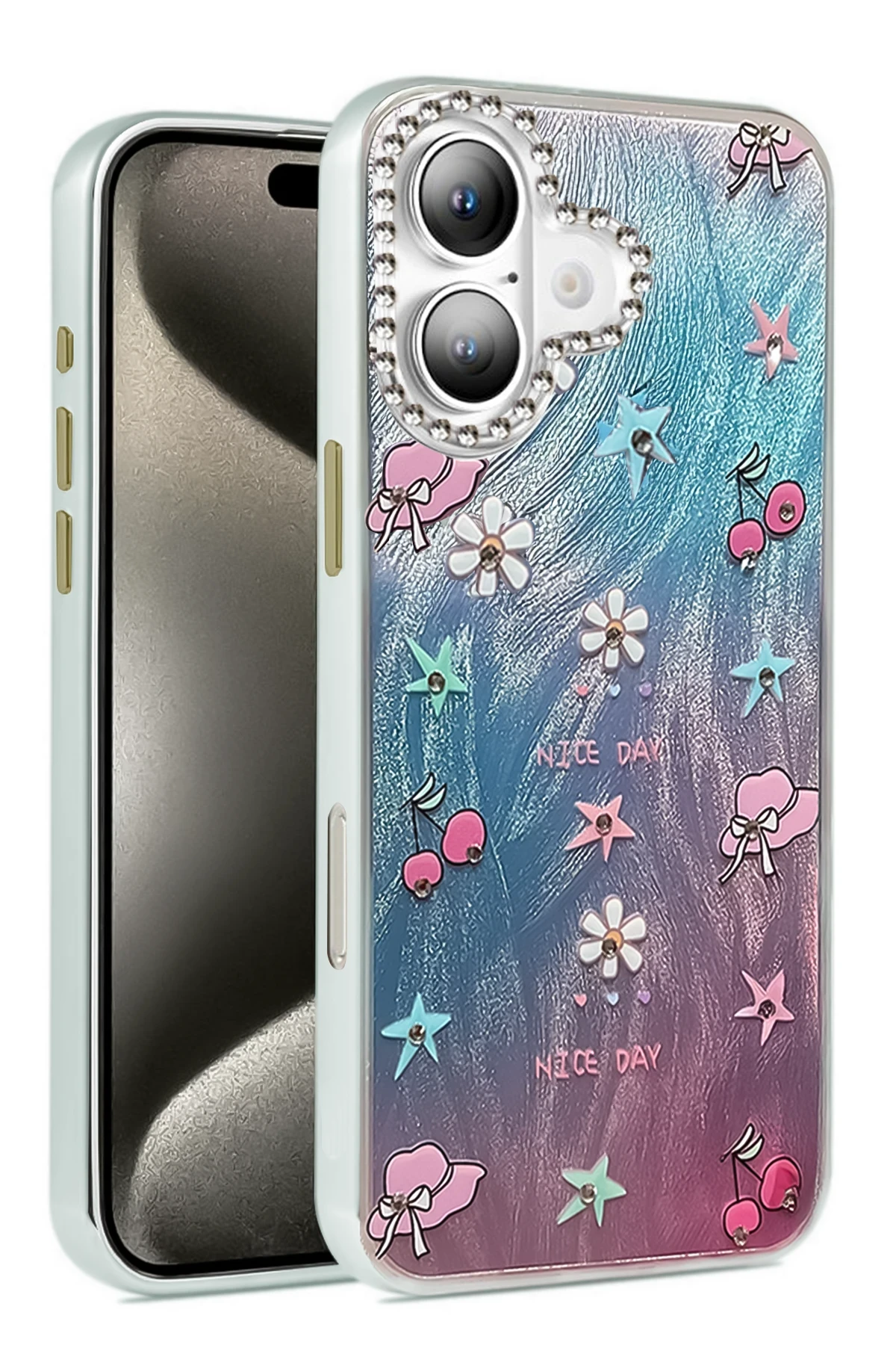 newface-iphone-16-kilif-blade-aynali-desenli-kapak-desen-4-default Uray store Apple iPhone 16 Kılıf Blade Aynalı Desenli Kapak - Desen 4 - Görsel 1