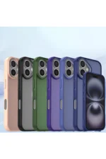 Uray store Apple iPhone 16 Kılıf Elegant Kapak - Siyah - Görsel 5