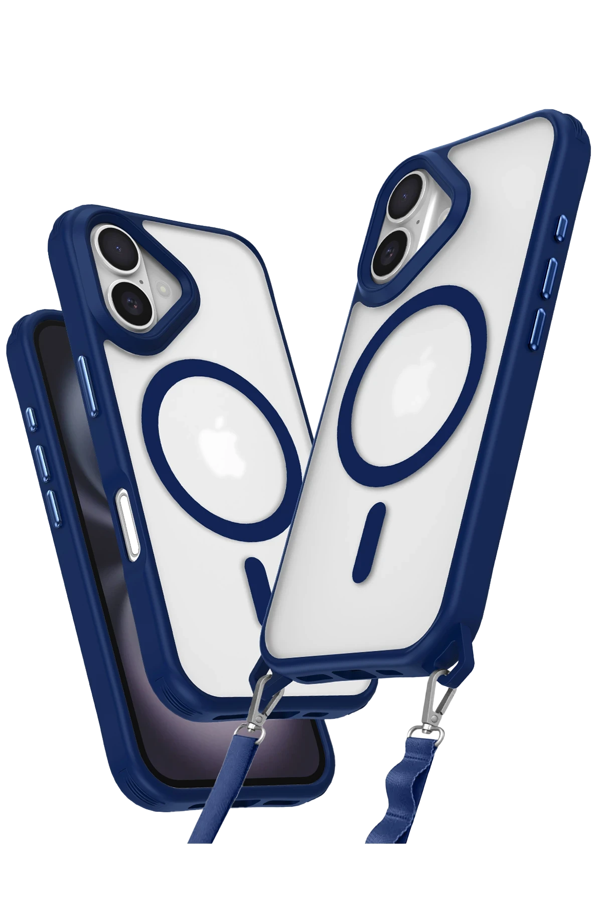 newface-iphone-16-kilif-enka-magsafe-silikon-kilif-lacivert-default Uray store Apple iPhone 16 Kılıf Enka Magsafe Silikon Kılıf - Lacivert - Görsel 1
