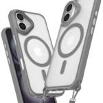 Uray store Apple iPhone 16 Kılıf Enka Magsafe Silikon Kılıf - Titan Gri