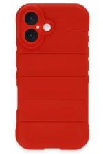 Uray store Apple iPhone 16 Kılıf Optimum Silikon - Kırmızı