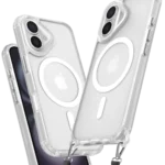Uray store Apple iPhone 16 Plus Kılıf Enka Magsafe Silikon Kılıf - Şeffaf