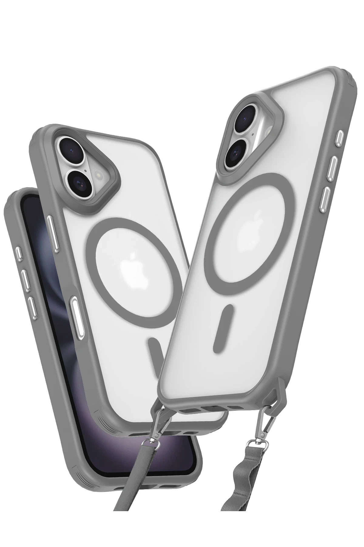 newface-iphone-16-plus-kilif-enka-magsafe-silikon-kilif-titan-gri-default Uray store Apple iPhone 16 Plus Kılıf Enka Magsafe Silikon Kılıf - Titan Gri - Görsel 1