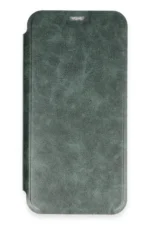 Uray store Apple iPhone 16 Plus Kılıf Flip Cover - Koyu Yeşil - Görsel 2
