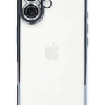 Uray store Apple iPhone 16 Plus Kılıf Razer Lensli Silikon - Açık Mavi