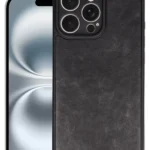 Uray store Apple iPhone 16 Pro Kılıf Aras Deri Kapak - Siyah