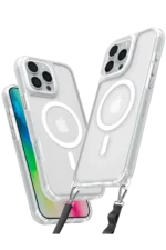 Uray store Apple iPhone 16 Pro Kılıf Enka Magsafe Silikon Kılıf - Şeffaf