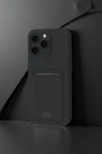 Uray store Apple iPhone 16 Pro Kılıf Kelvin Kartvizitli Silikon - Lacivert - Görsel 2