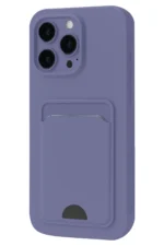 Uray store Apple iPhone 16 Pro Kılıf Kelvin Kartvizitli Silikon - Lila