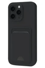 Uray store Apple iPhone 16 Pro Kılıf Kelvin Kartvizitli Silikon - Siyah