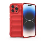 Uray store Apple iPhone 16 Pro Kılıf Optimum Silikon - Kırmızı