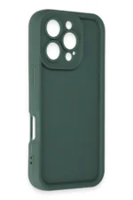 Uray store Apple iPhone 16 Pro Kılıf Viera Silikon - Koyu Yeşil - Görsel 4
