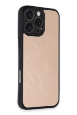Uray store Apple iPhone 16 Pro Max Kılıf Aras Deri Kapak - Pudra - Görsel 2
