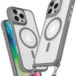 Uray store Apple iPhone 16 Pro Max Kılıf Enka Magsafe Silikon Kılıf - Titan Gri