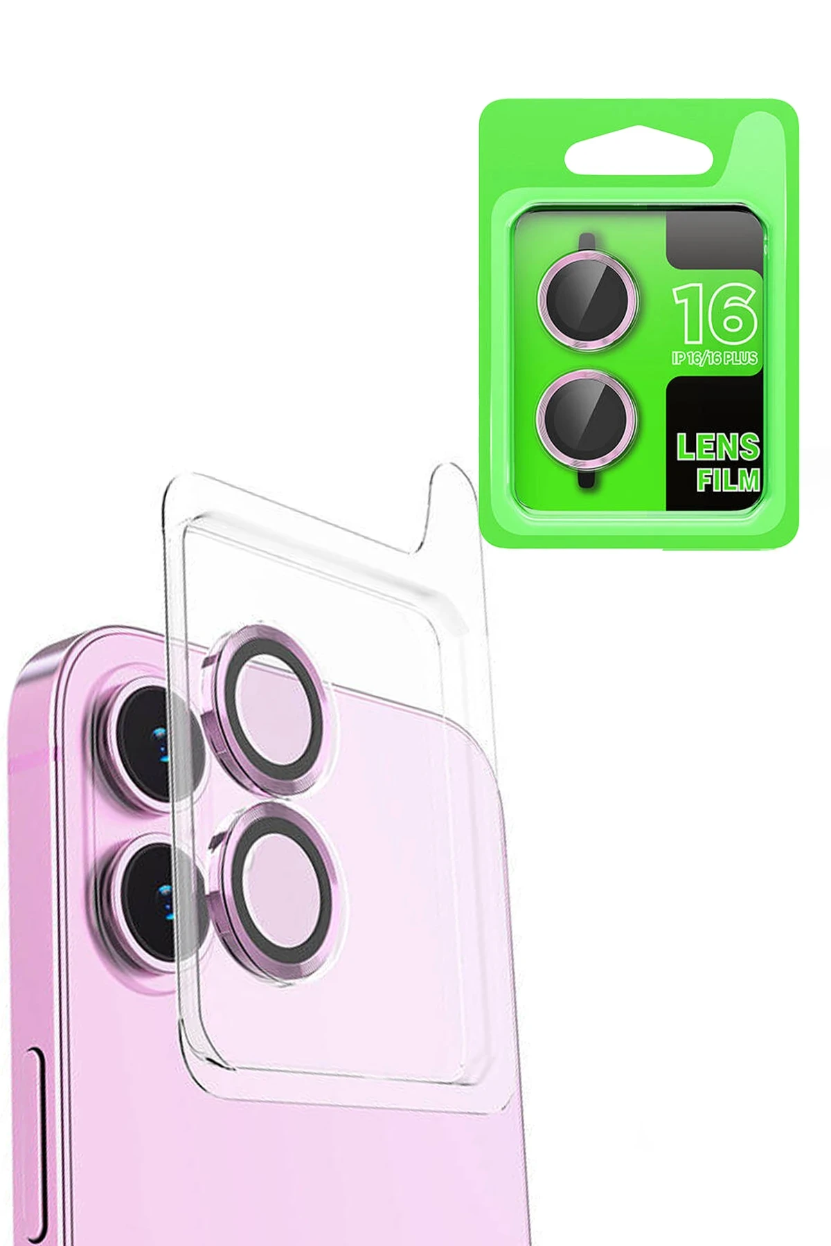 newface-iphone-16-raze-metal-kamera-lens-pembe-default Uray store Apple iPhone 16 Raze Metal Kamera Lens - Pembe - Görsel 1