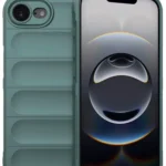 Uray store Apple iPhone 16E Kılıf Optimum Silikon - Koyu Yeşil