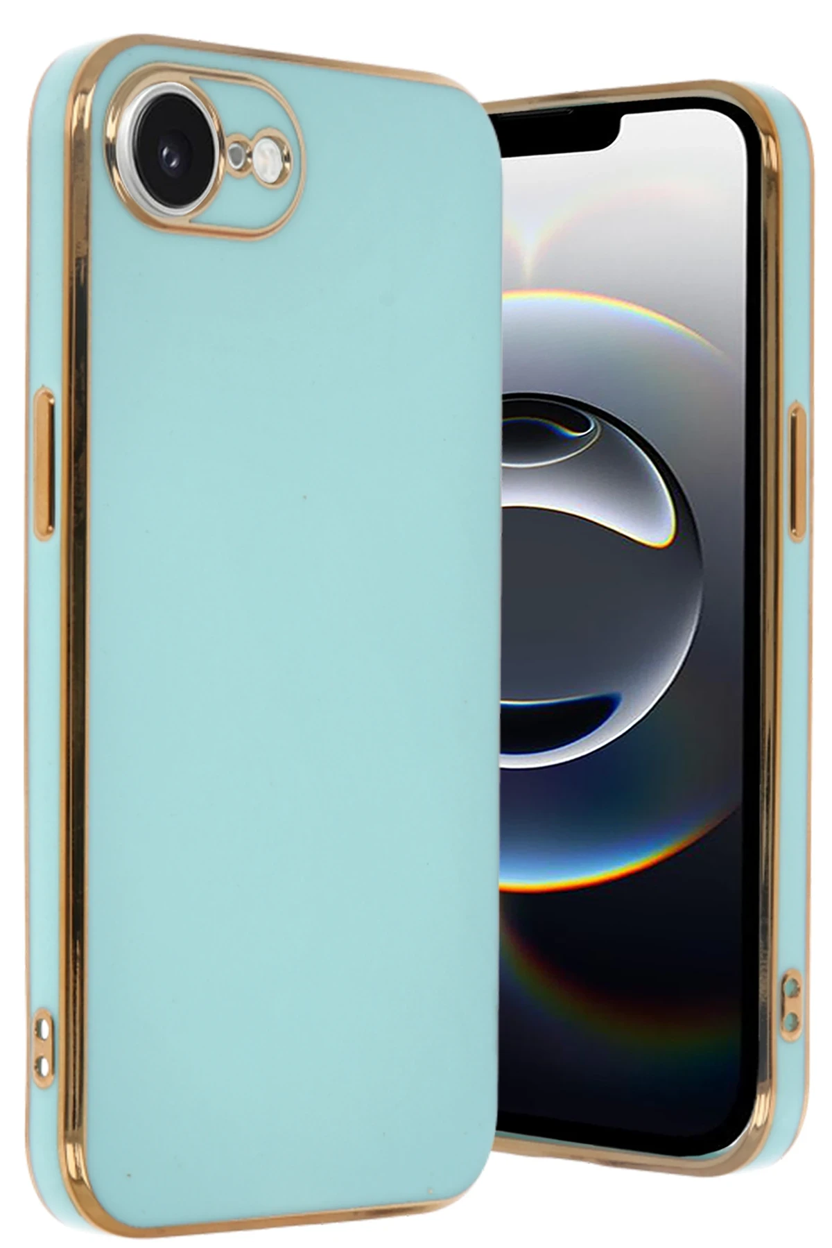 newface-iphone-16e-kilif-volet-silikon-acik-yesil-default Uray store Apple iPhone 16E Kılıf Volet Silikon - Açık Yeşil - Görsel 1