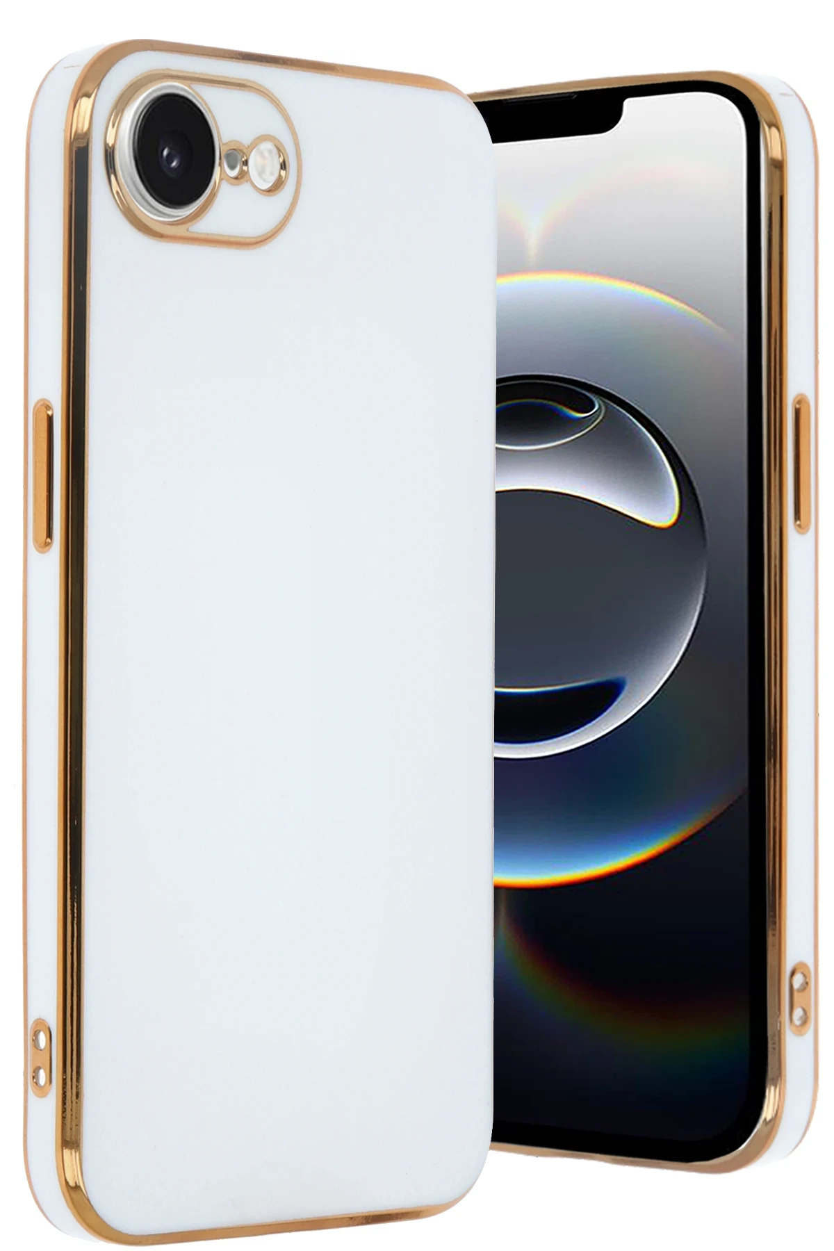 newface-iphone-16e-kilif-volet-silikon-beyaz-default Uray store Apple iPhone 16E Kılıf Volet Silikon - Beyaz - Görsel 1