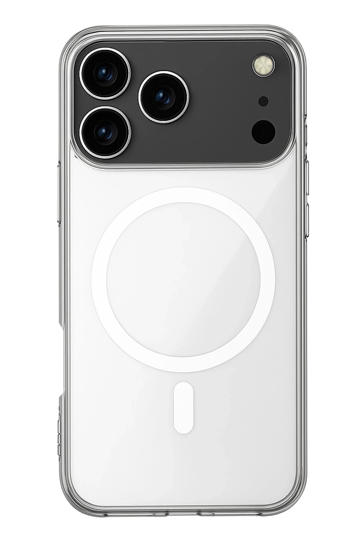 newface-iphone-17-pro-kilif-magneticsafe-seffaf-silikon-seffaf-default Uray store Apple iPhone 17 Pro Kılıf Magneticsafe Şeffaf Silikon - Şeffaf - Görsel 1