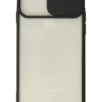Uray store Apple iPhone 6 Plus Kılıf Palm Buzlu Kamera Sürgülü Silikon - Siyah
