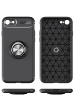 Uray store Apple iPhone 7 Kılıf Range Yüzüklü Silikon - Kırmızı - Görsel 4