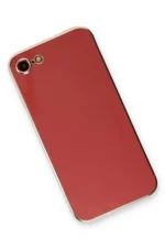 Uray store Apple iPhone 7 Kılıf Volet Silikon - Kırmızı - Görsel 3