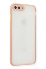 Uray store Apple iPhone 7 Plus Kılıf Montreal Silikon Kapak - Pembe - Görsel 2