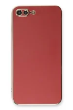 Uray store Apple iPhone 7 Plus Kılıf Volet Silikon - Kırmızı - Görsel 2