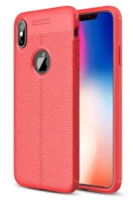 Uray store Apple iPhone X Kılıf Auto Focus Kapak - Kırmızı