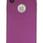 Uray store Apple iPhone X Kılıf First Silikon - Mürdüm