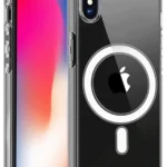 Uray store Apple iPhone X Kılıf Magneticsafe Şeffaf Silikon - Şeffaf