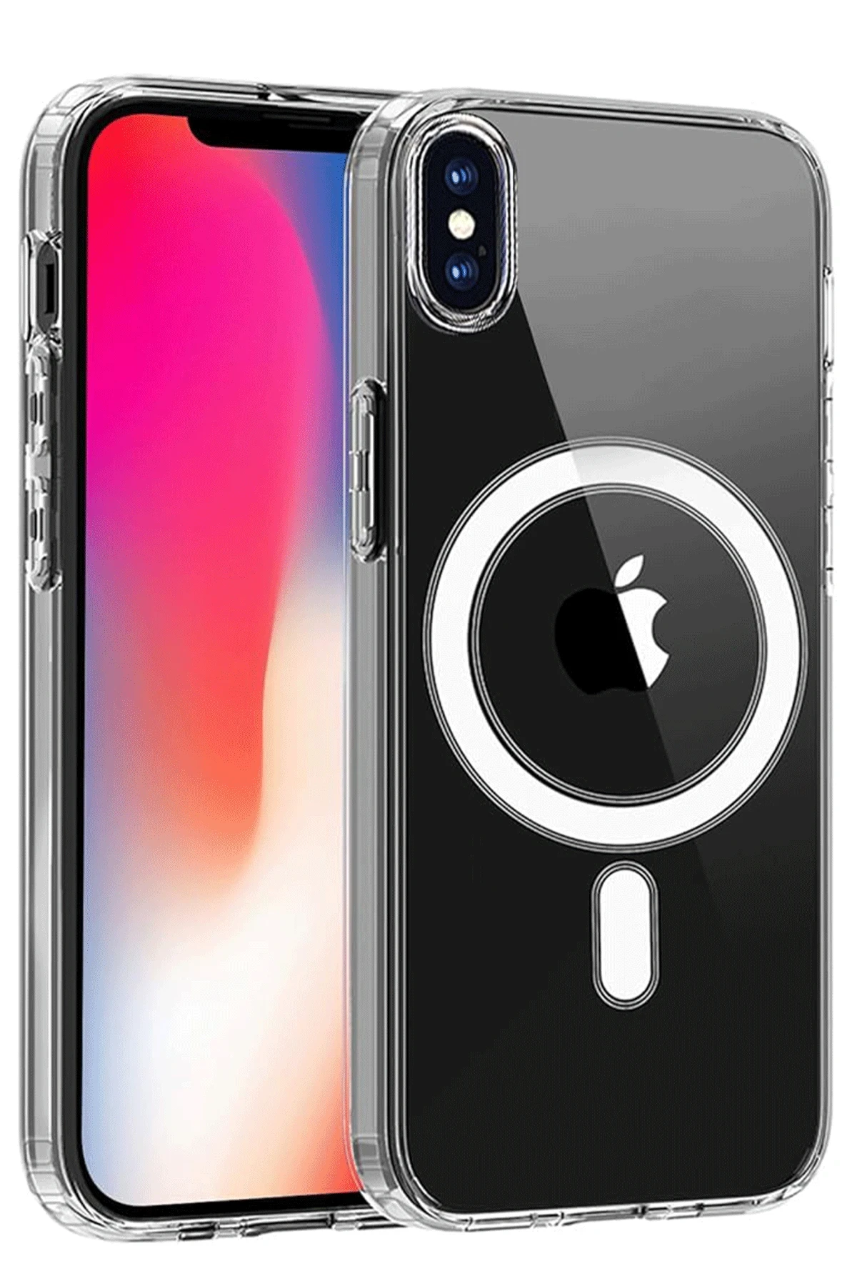 newface-iphone-x-kilif-magneticsafe-seffaf-silikon-seffaf-default Uray store Apple iPhone X Kılıf Magneticsafe Şeffaf Silikon - Şeffaf - Görsel 1