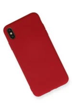 Uray store Apple iPhone X Kılıf Nano içi Kadife Silikon - Kırmızı - Görsel 2