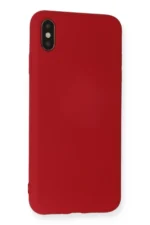 Uray store Apple iPhone X Kılıf Nano içi Kadife Silikon - Kırmızı - Görsel 3