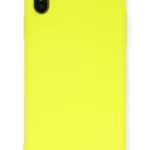 Uray store Apple iPhone X Kılıf Nano içi Kadife Silikon - Sarı
