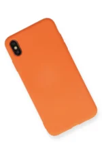 Uray store Apple iPhone X Kılıf Nano içi Kadife Silikon - Turuncu - Görsel 2