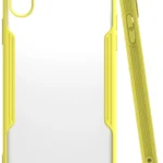 Uray store Apple iPhone X Kılıf Platin Silikon - Sarı