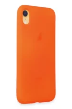 Uray store Apple iPhone XR Kılıf First Silikon - Parlak Turuncu - Görsel 2