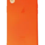 Uray store Apple iPhone XR Kılıf First Silikon - Parlak Turuncu