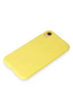 Uray store Apple iPhone XR Kılıf First Silikon - Sarı - Görsel 4