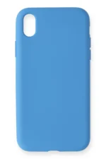 Uray store Apple iPhone XR Kılıf Nano içi Kadife Silikon - Mavi