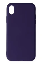 Uray store Apple iPhone XR Kılıf Nano içi Kadife Silikon - Mor