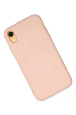 Uray store Apple iPhone XR Kılıf Nano içi Kadife Silikon - Pudra - Görsel 3