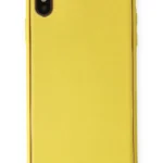Uray store Apple iPhone XS Max Kılıf Coco Deri Silikon Kapak - Sarı