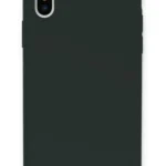 Uray store Apple iPhone XS Max Kılıf Lansman Legant Silikon - Koyu Yeşil